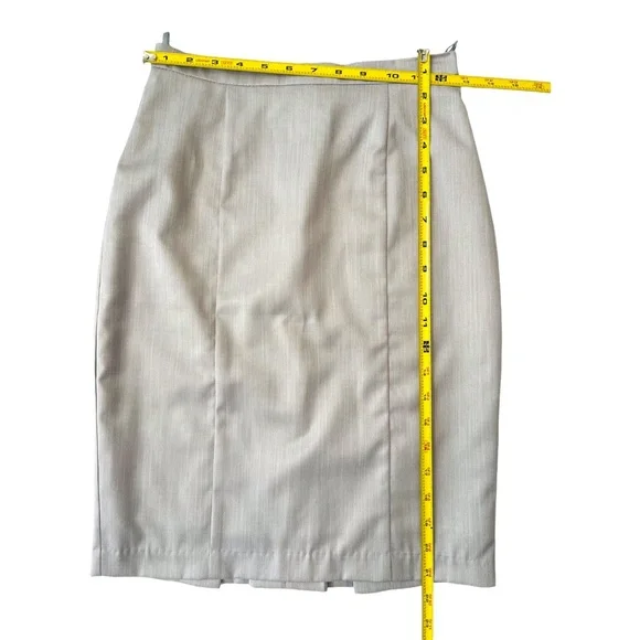 Pencil Skirt Grey/Beige women's Size Small - EUR 34 - Picture 3 of 7